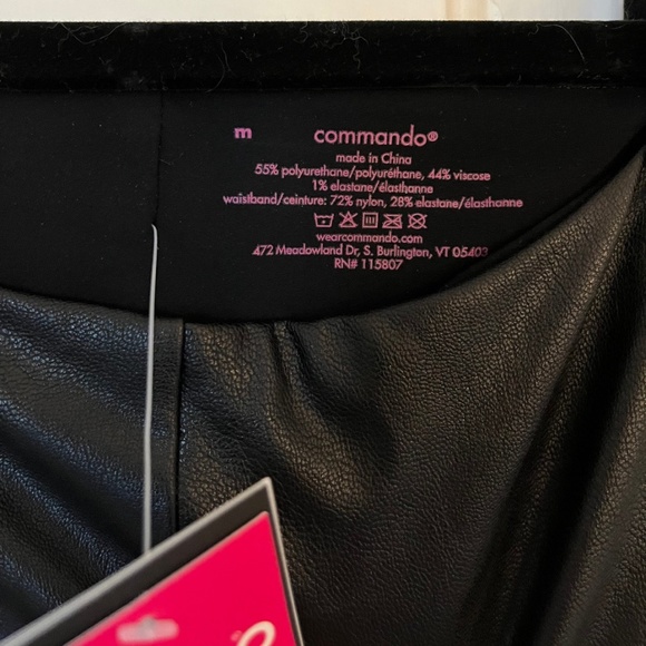 commando Women's Perfect Control Faux Leather Leggings - Black - Picture 8 of 8